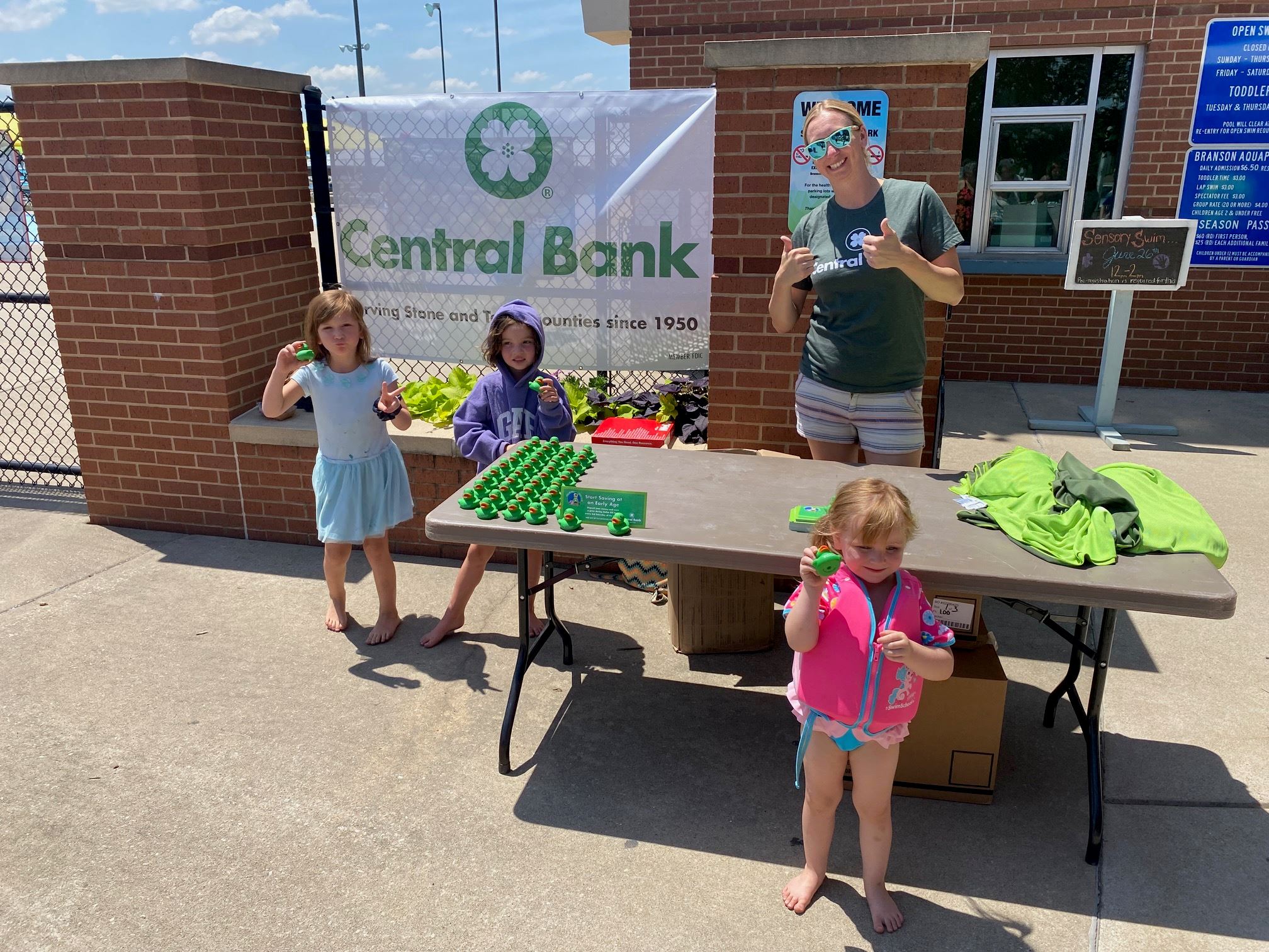 Central Bank Free Swim Day
